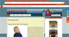Desktop Screenshot of hotnursingscrubs.com