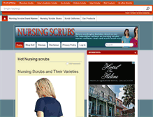 Tablet Screenshot of hotnursingscrubs.com